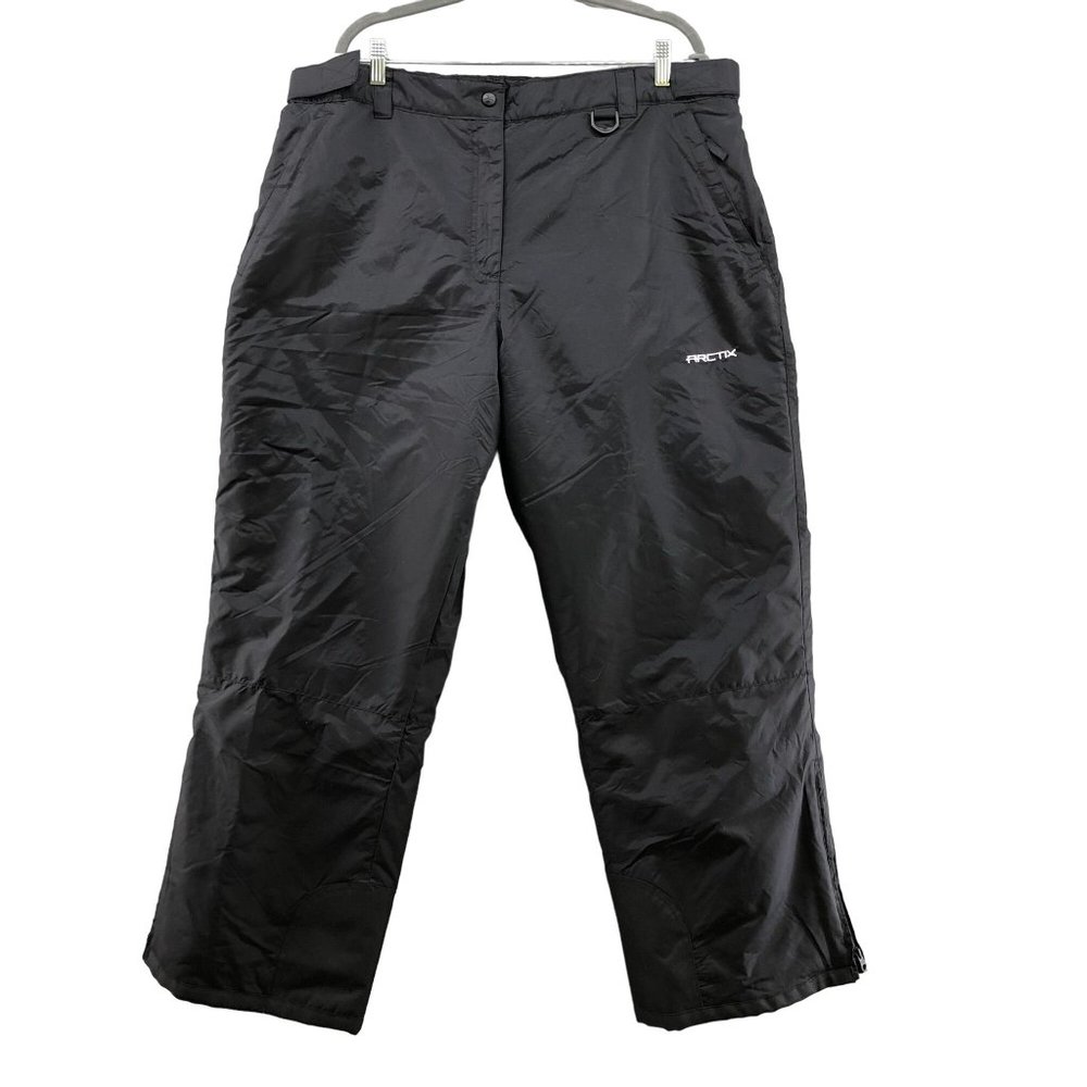 Arctix Womens Insulated Snow Pants Black Size 1X Adjustable Waist Ski Snowboard